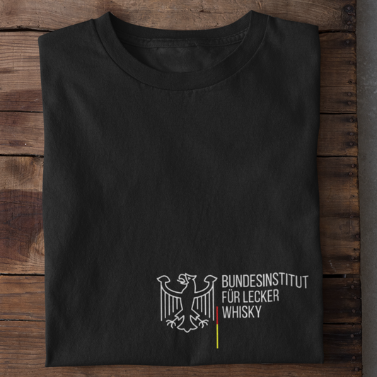 BUNDESINSTITUT FÜR LECKER WHISKY Brustdruck - Herren Shirt