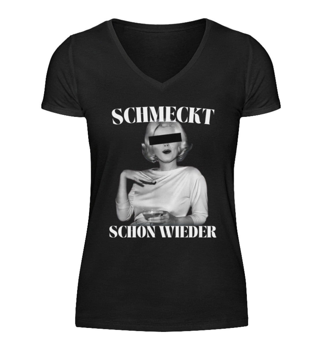 SCHMECKT SCHON WIEDER  - V-Neck Damenshirt