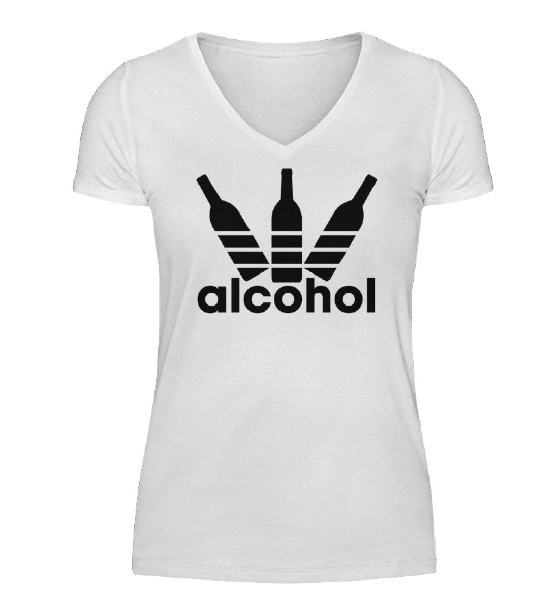ALCOHOL  - V-Neck Damenshirt