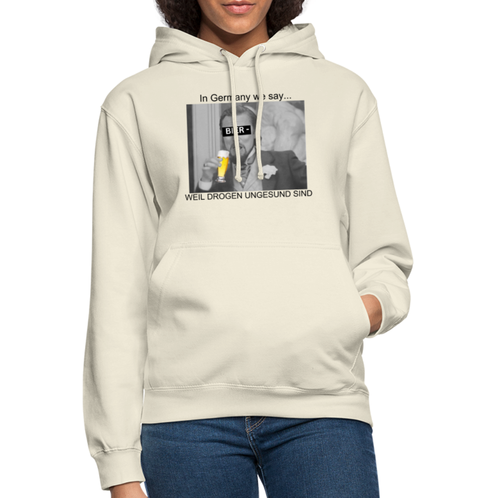 BIER WEIL DORGEN UNGESUND - Unisex Hoodie - Vanille-Milchshake