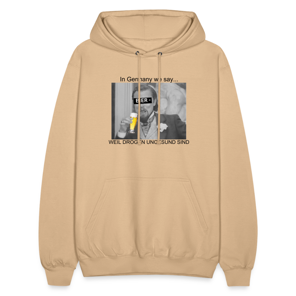 BIER WEIL DORGEN UNGESUND - Unisex Hoodie - Beige