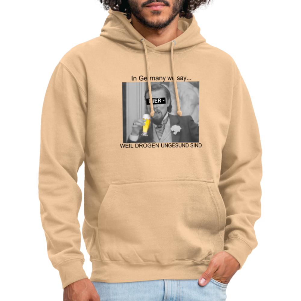 BIER WEIL DORGEN UNGESUND - Unisex Hoodie - Beige