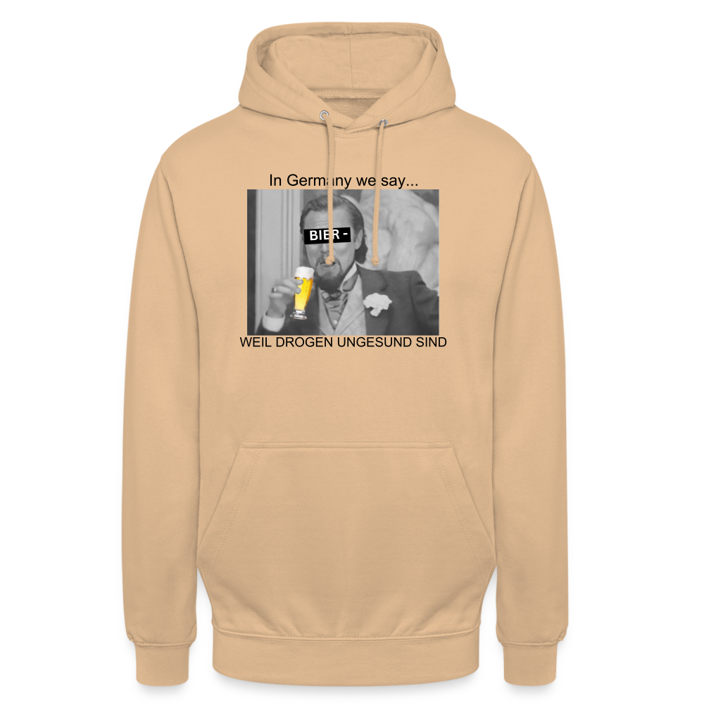 BIER WEIL DORGEN UNGESUND - Unisex Hoodie - Beige