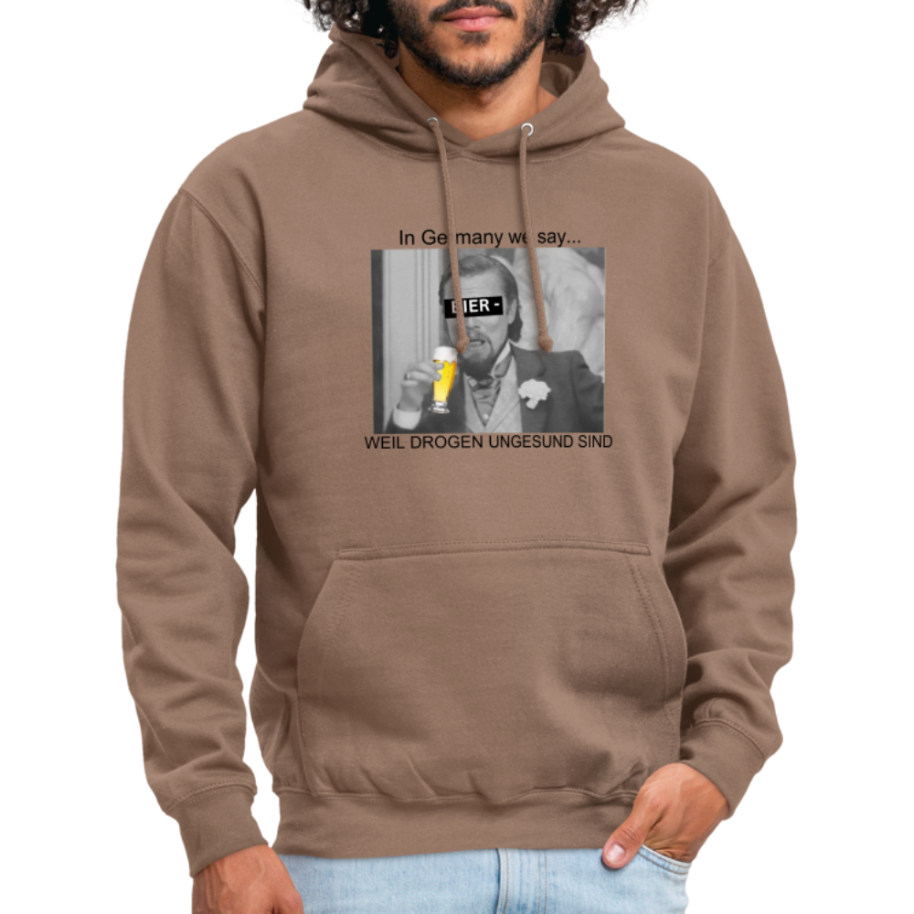 BIER WEIL DORGEN UNGESUND - Unisex Hoodie - Mokka