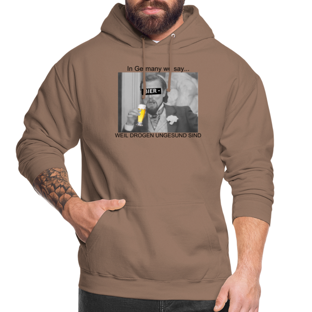 BIER WEIL DORGEN UNGESUND - Unisex Hoodie - Mokka