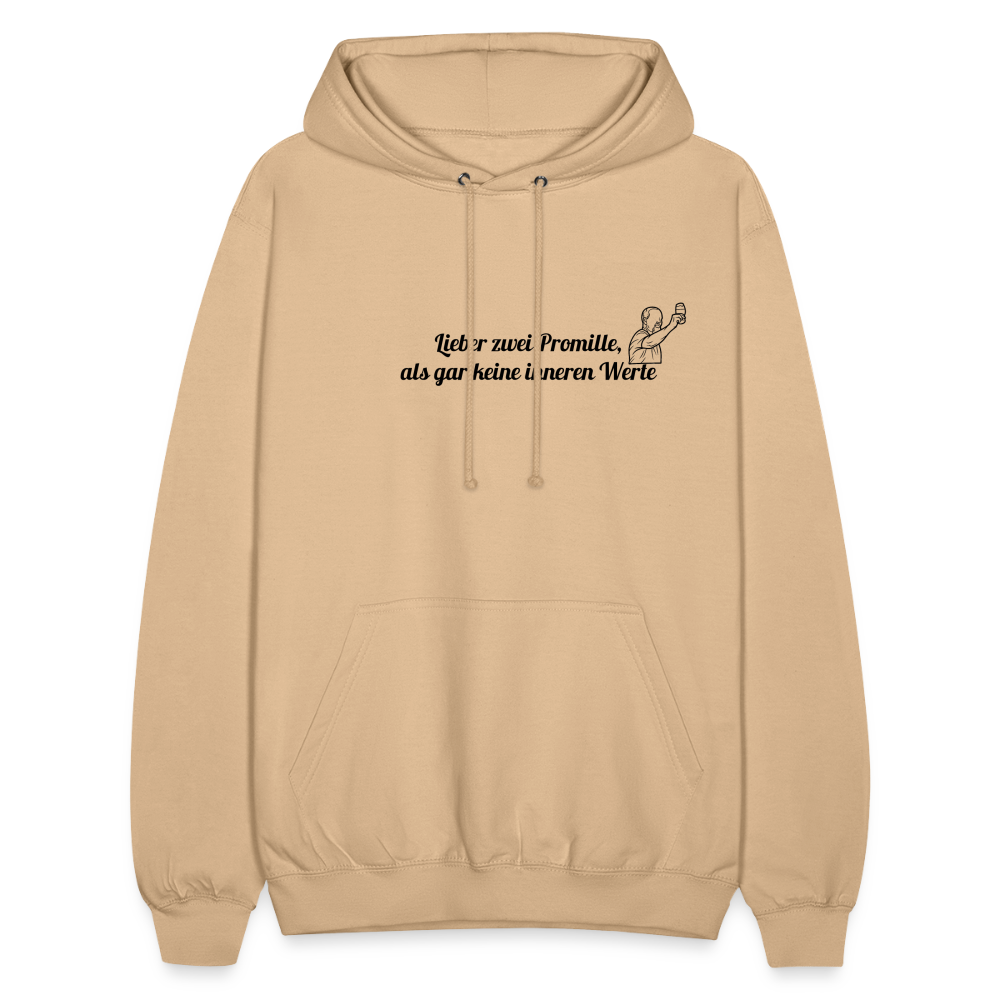 LIEBER ZWEI PROMILLE - Unisex Hoodie - Beige