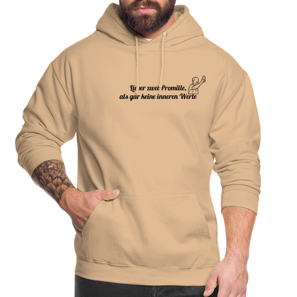 LIEBER ZWEI PROMILLE - Unisex Hoodie - Beige