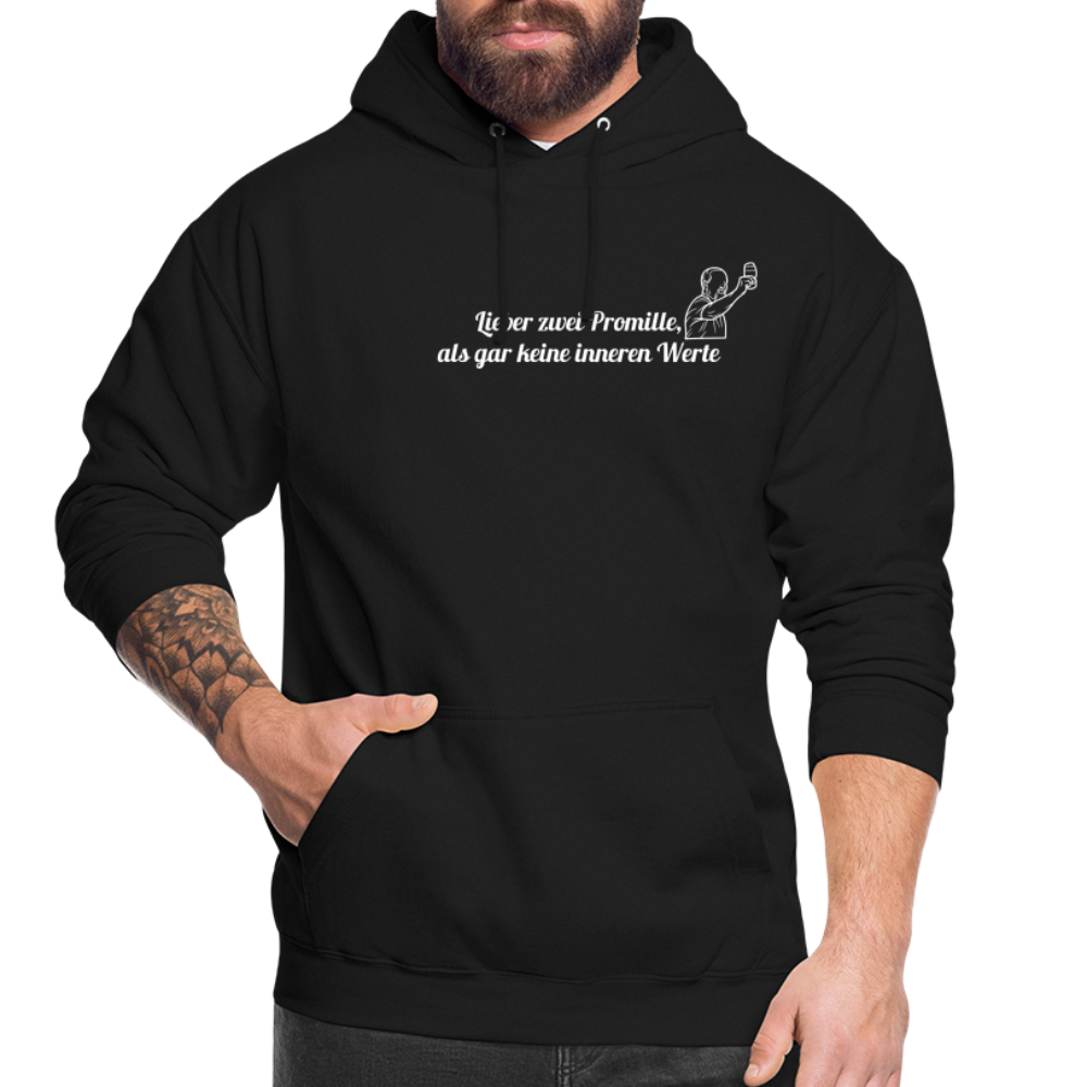 LIEBER ZWEI PROMILLE - Unisex Hoodie - Schwarz