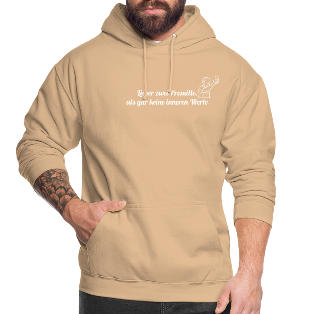 LIEBER ZWEI PROMILLE - Unisex Hoodie - Beige