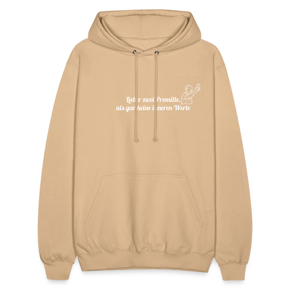 LIEBER ZWEI PROMILLE - Unisex Hoodie - Beige