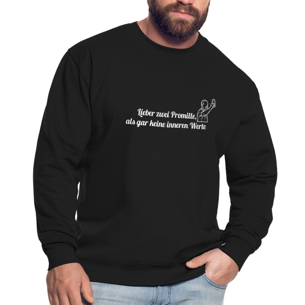 LIEBER ZWEI PROMILLE - Unisex Pullover - Schwarz