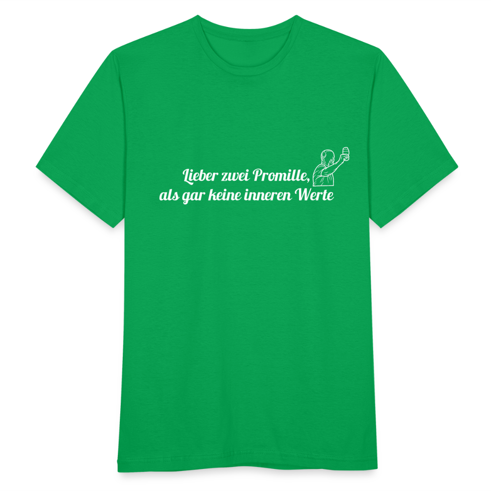 LIEBER ZWEI PROMILLE - Herren T-Shirt - Kelly Green