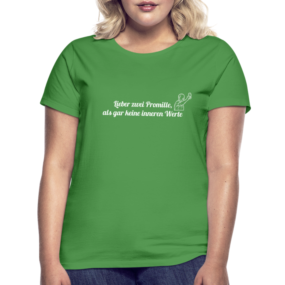 LIEBER ZWEI PROMILLE - Damen T-Shirt - Kelly Green