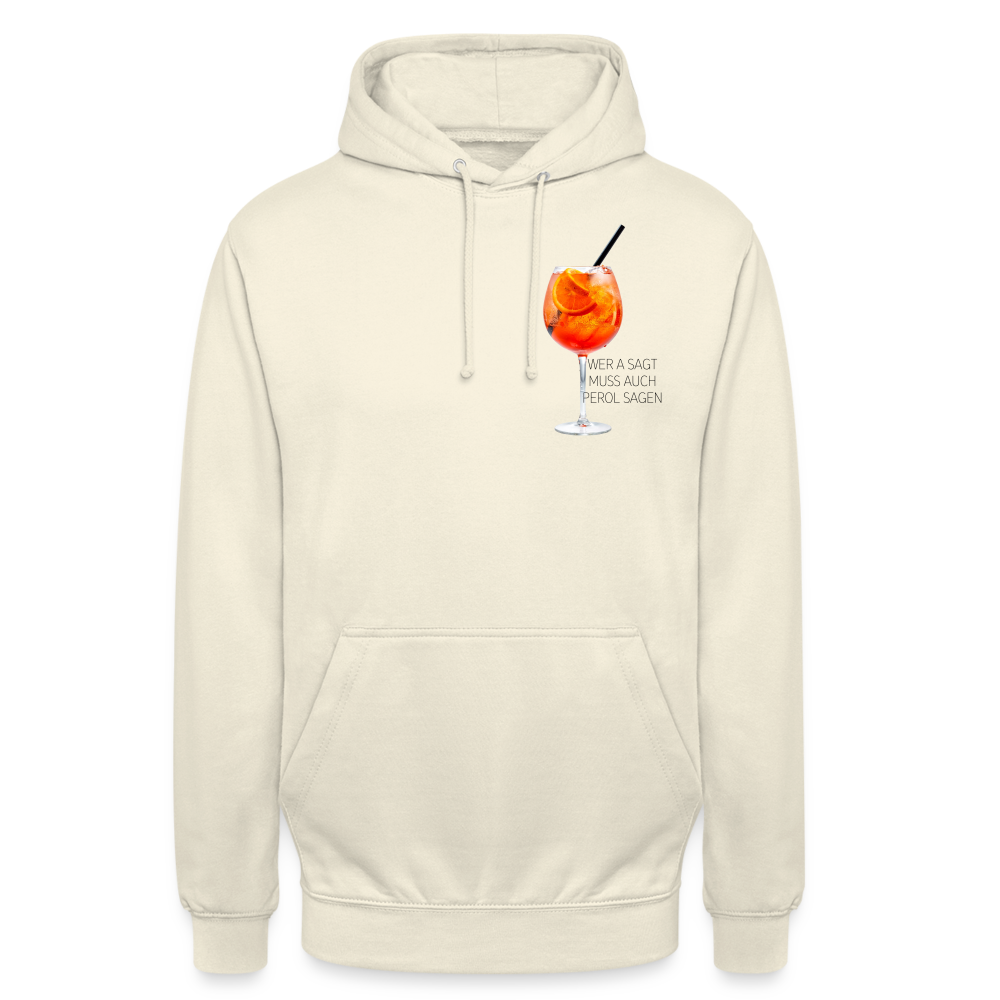 WER A SAGT - Unisex Hoodie - Vanille-Milchshake