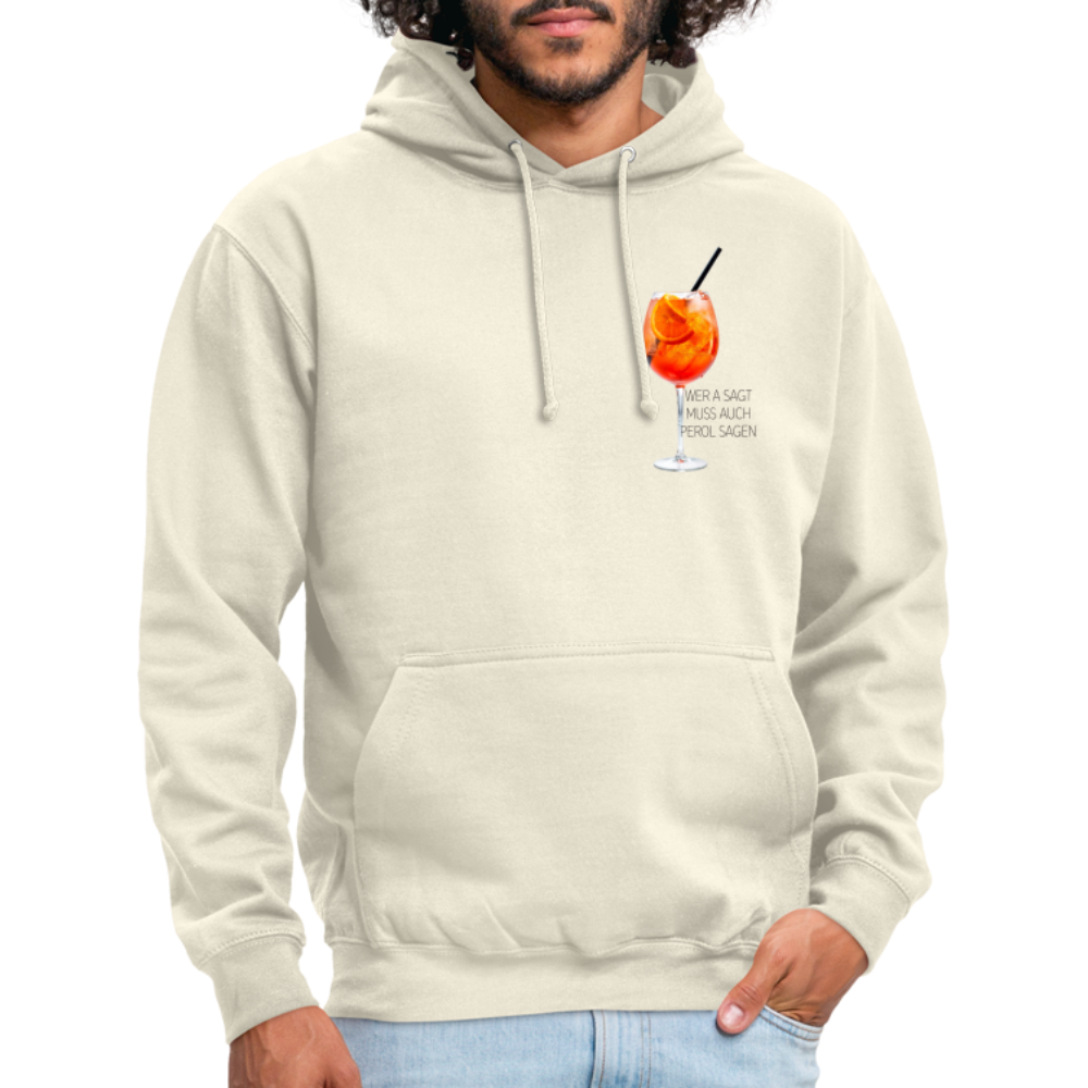 WER A SAGT - Unisex Hoodie - Vanille-Milchshake