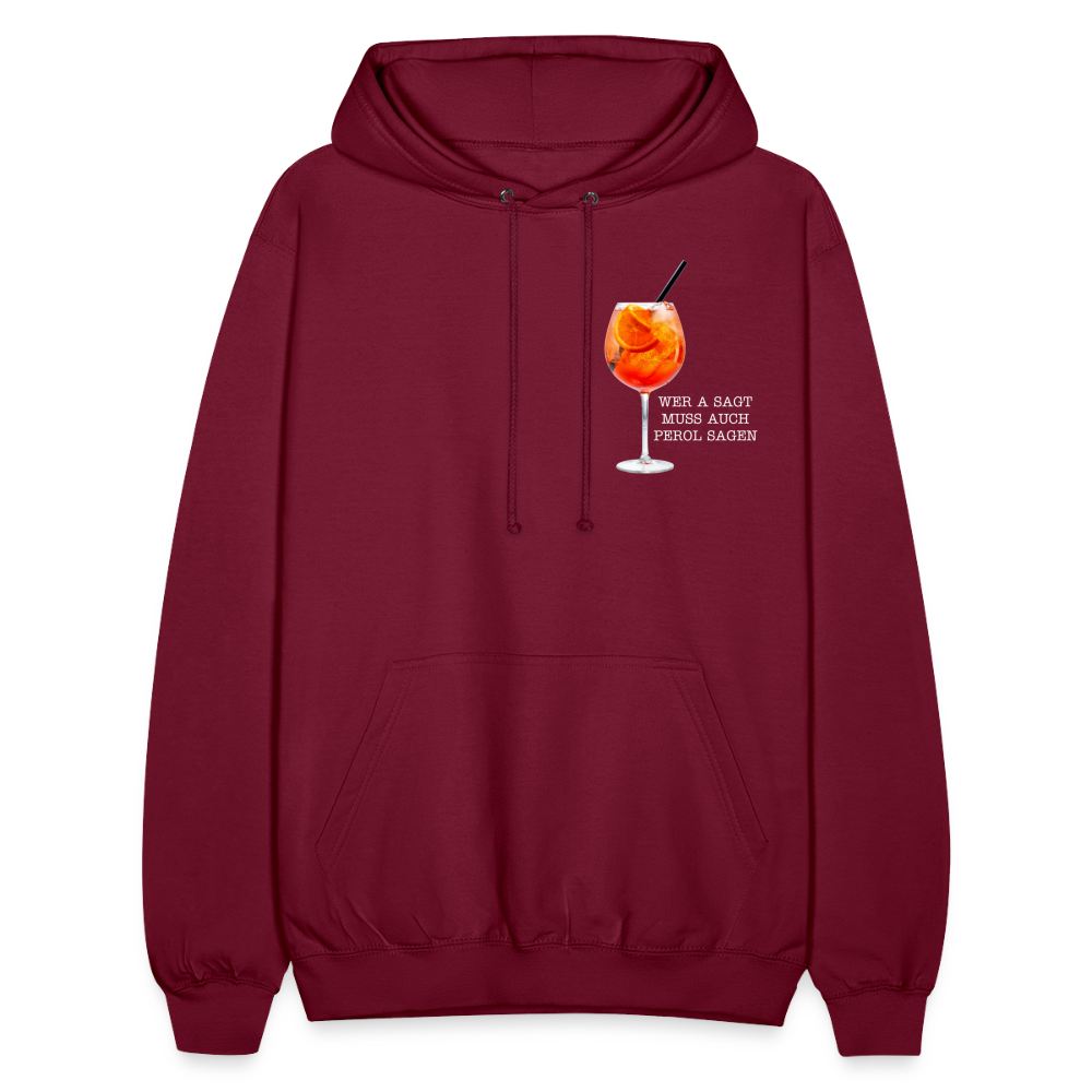 WER A SAGT - Unisex Hoodie - Bordeaux