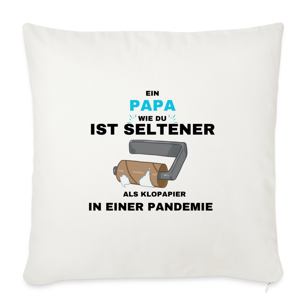 PAPA WIE DU - Sofakissen mit Füllung 44 x 44 cm - Naturweiß