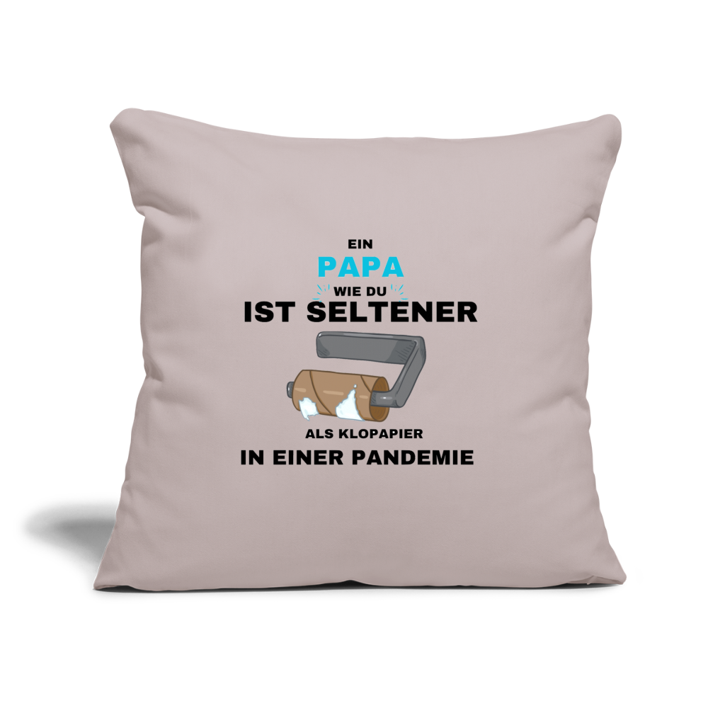 PAPA WIE DU - Sofakissen mit Füllung 44 x 44 cm - helles Taupe