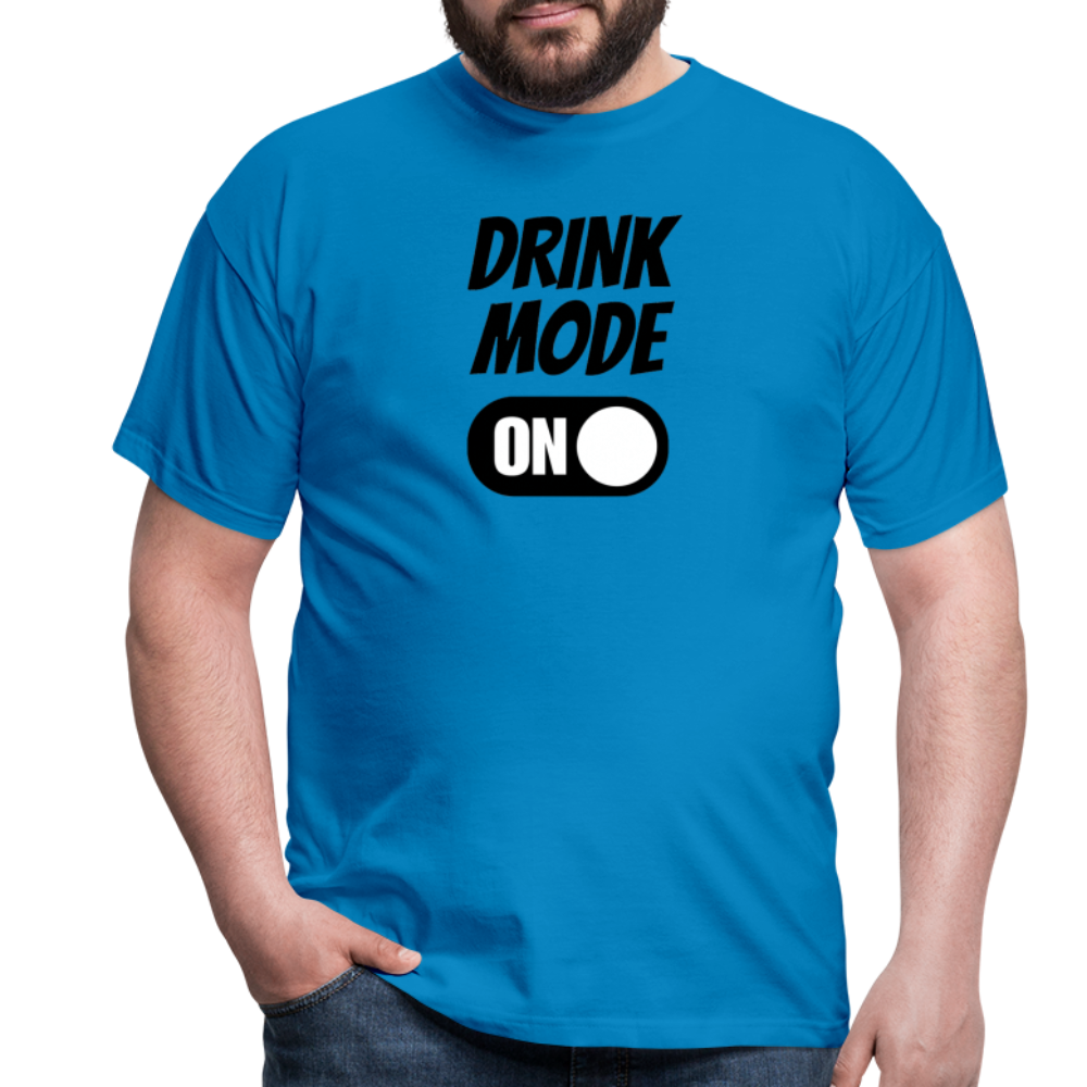 DRINK MODE ON - Herren T-Shirt - Royalblau