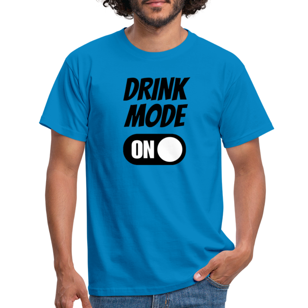 DRINK MODE ON - Herren T-Shirt - Royalblau