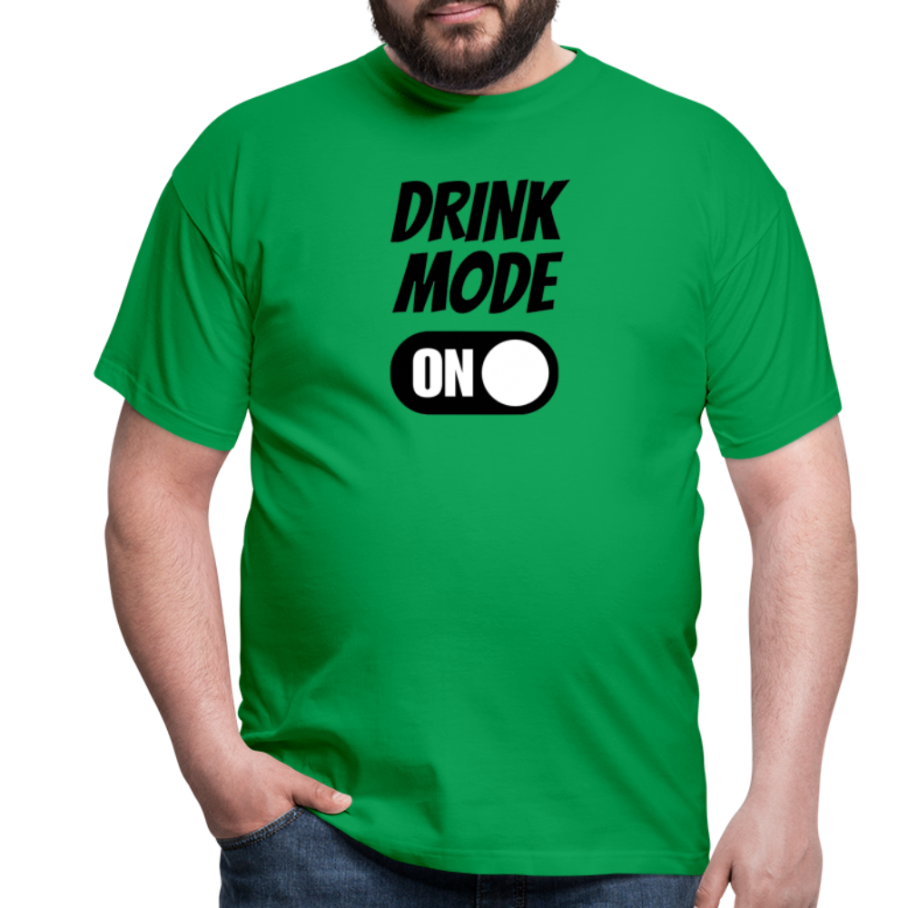 DRINK MODE ON - Herren T-Shirt - Kelly Green