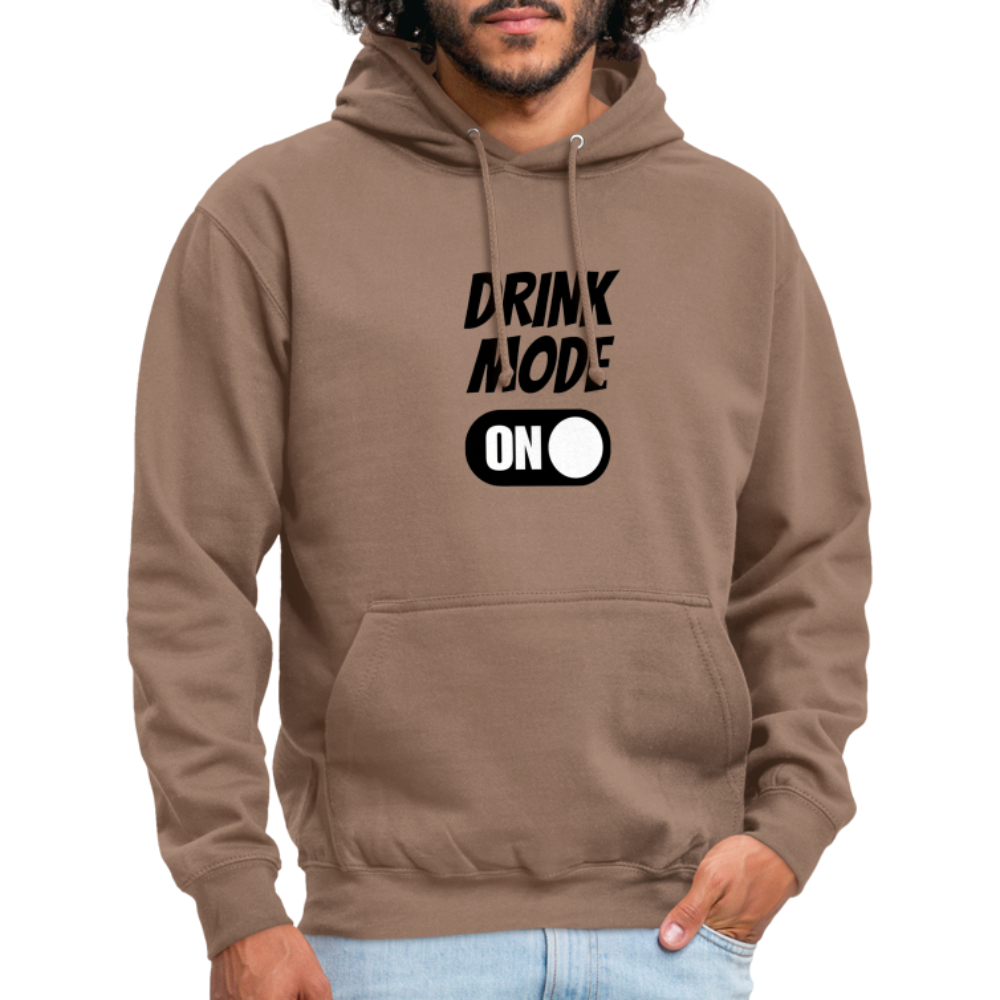 DRINK MODE ON - Unisex Hoodie - Mokka