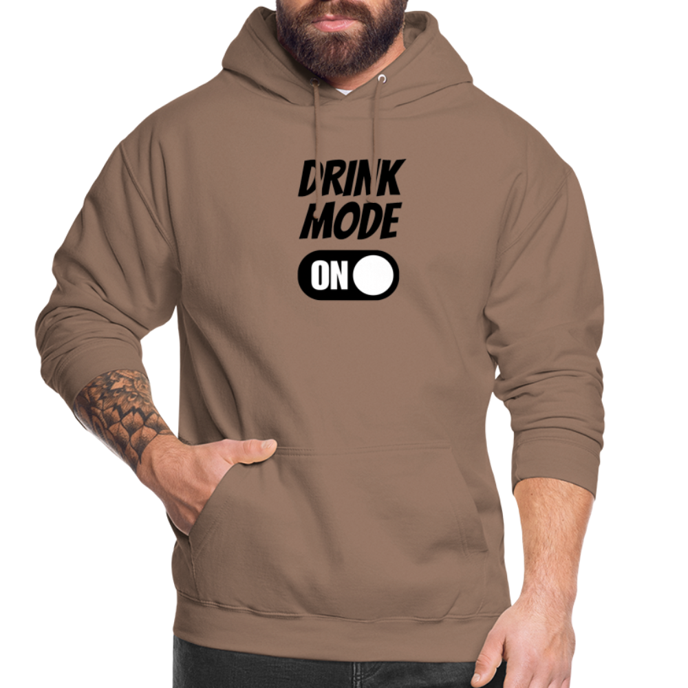 DRINK MODE ON - Unisex Hoodie - Mokka