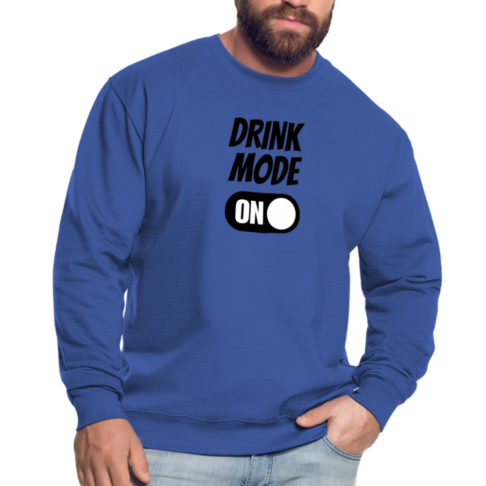 DRINK MODE ON - Unisex Pullover - Royalblau