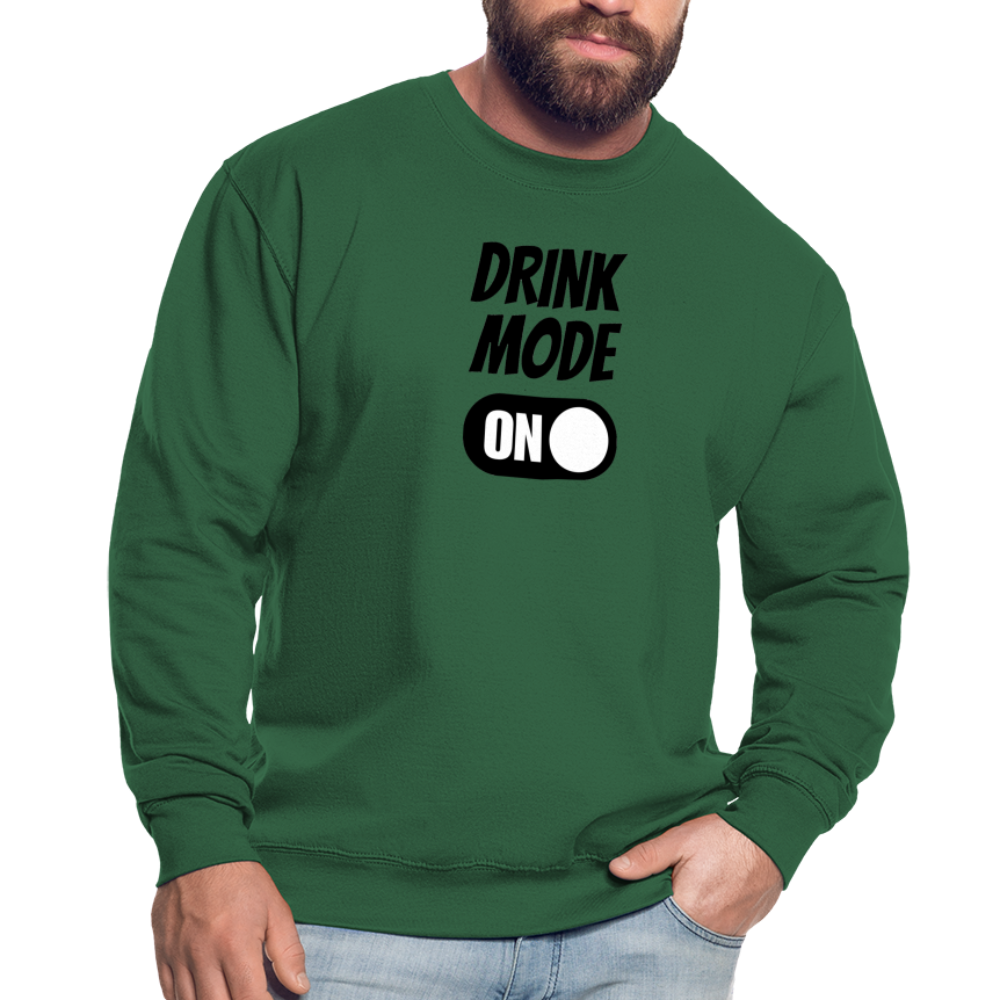 DRINK MODE ON - Unisex Pullover - Grün