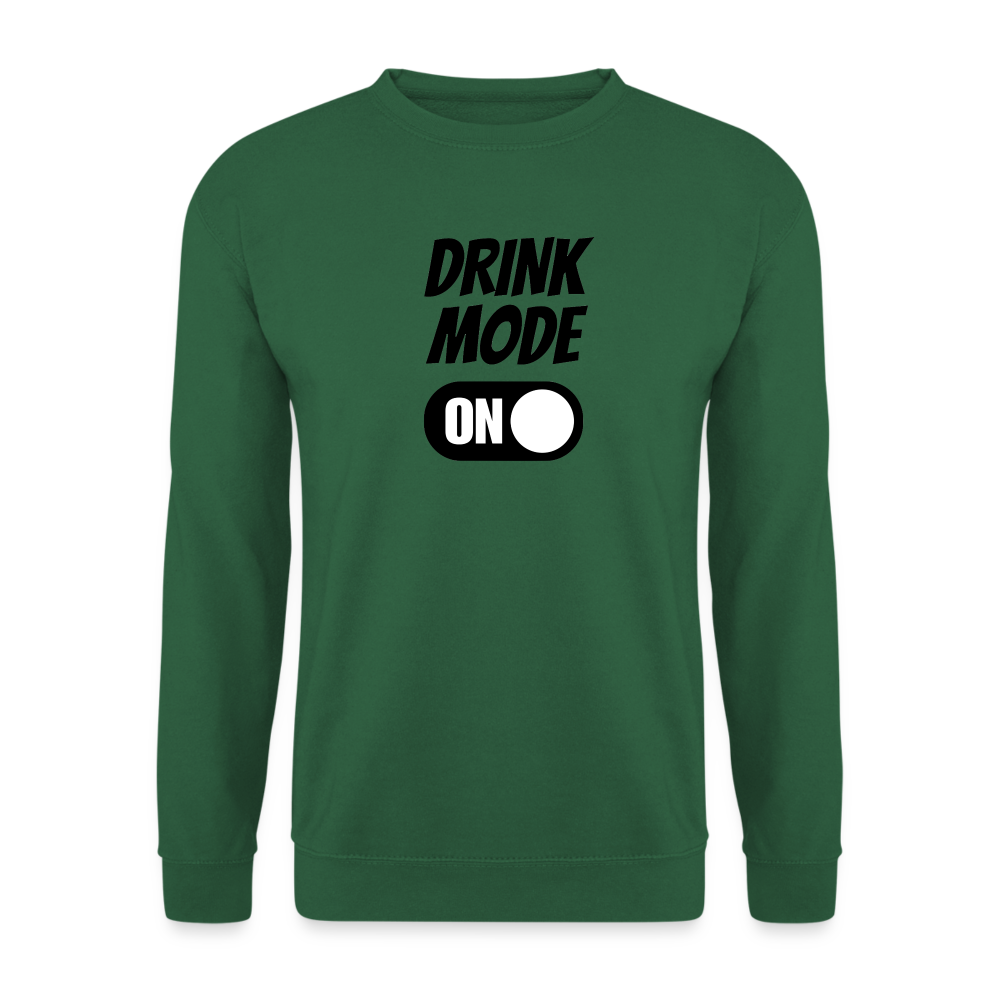 DRINK MODE ON - Unisex Pullover - Grün