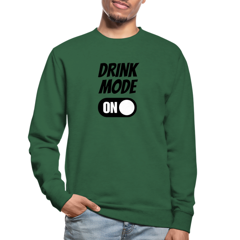 DRINK MODE ON - Unisex Pullover - Grün