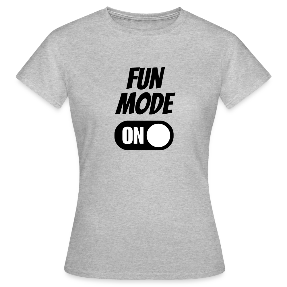 DRIN MODE ON - Damen T-Shirt - Grau meliert