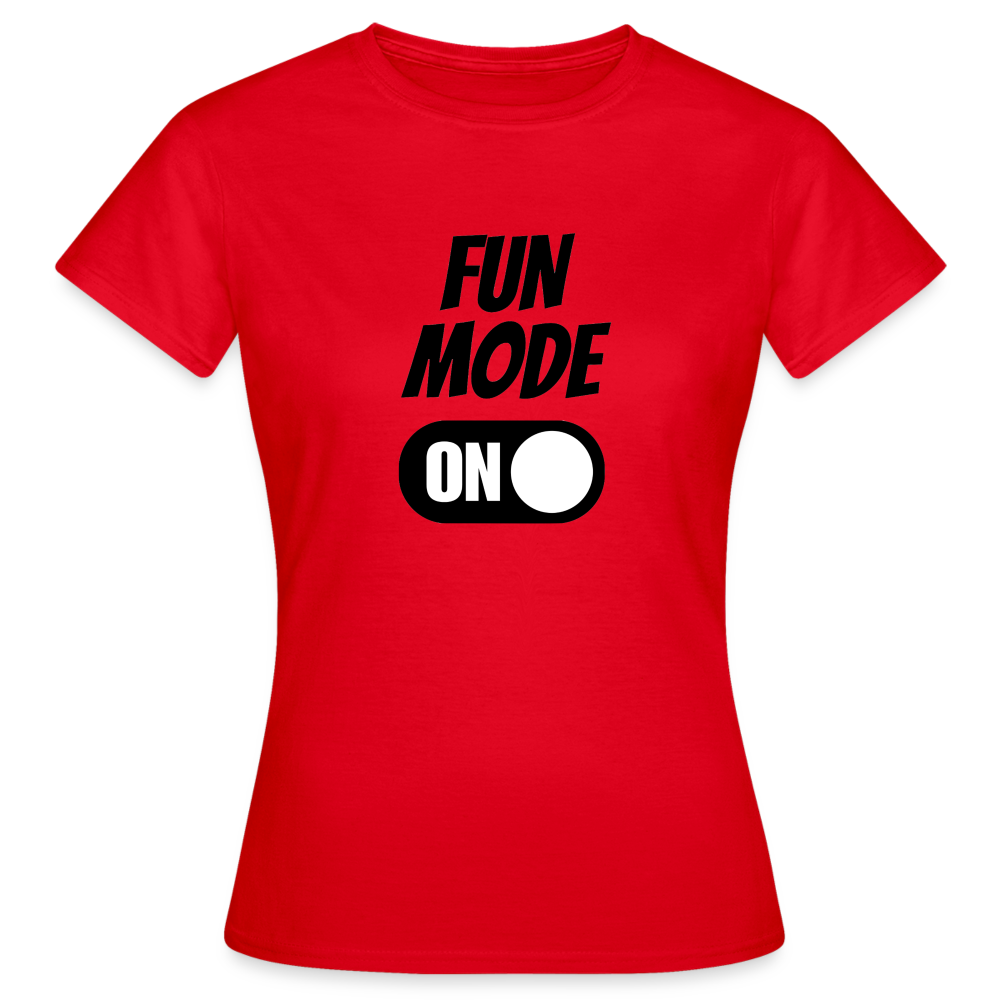 DRIN MODE ON - Damen T-Shirt - Rot