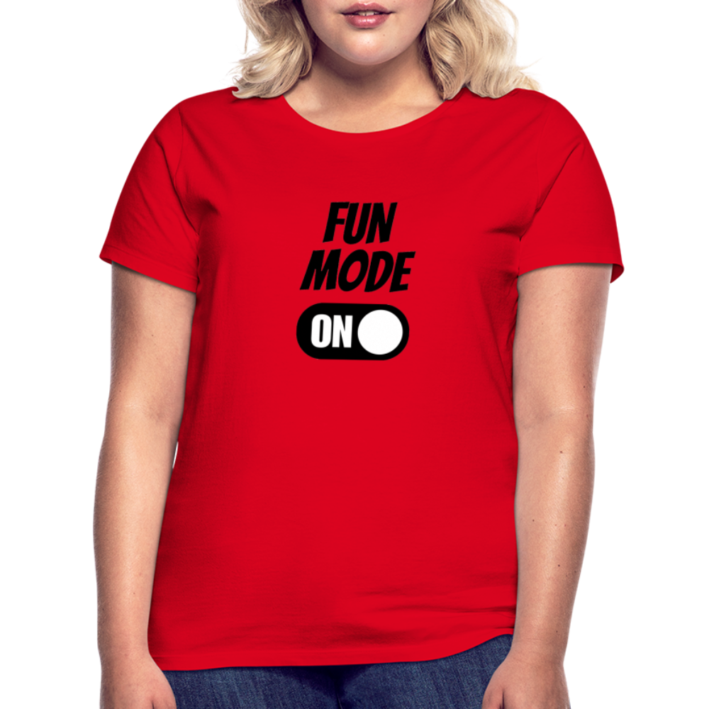 DRIN MODE ON - Damen T-Shirt - Rot