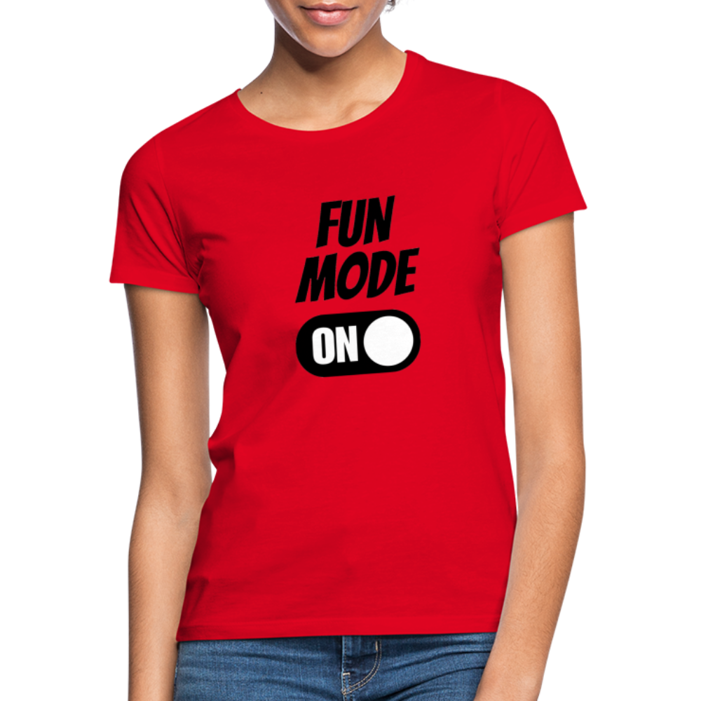 DRIN MODE ON - Damen T-Shirt - Rot