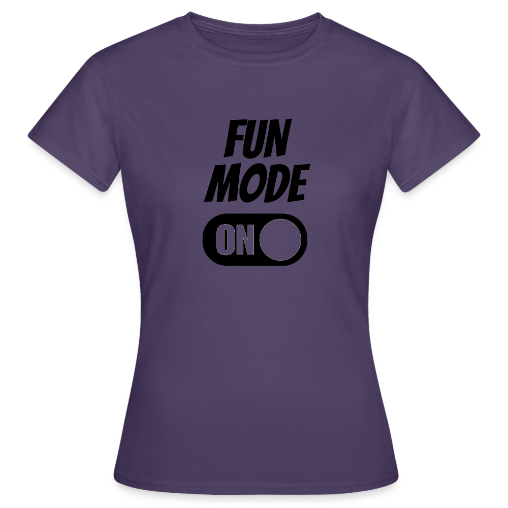 DRIN MODE ON - Damen T-Shirt - Dunkellila