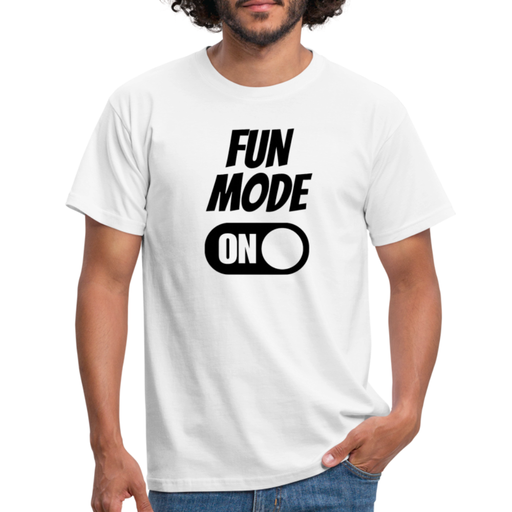 FUN MODE ON - Herren T-Shirt - weiß