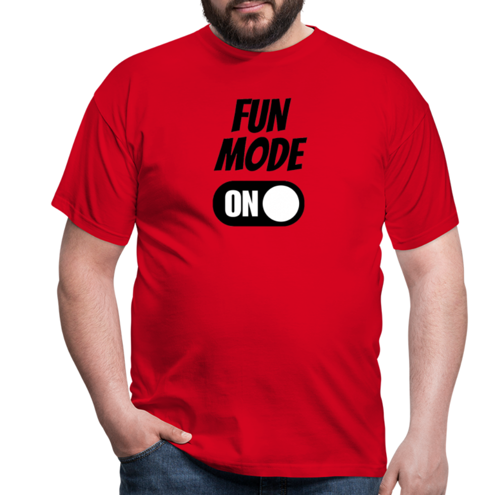 FUN MODE ON - Herren T-Shirt - Rot