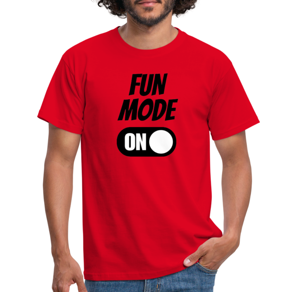 FUN MODE ON - Herren T-Shirt - Rot