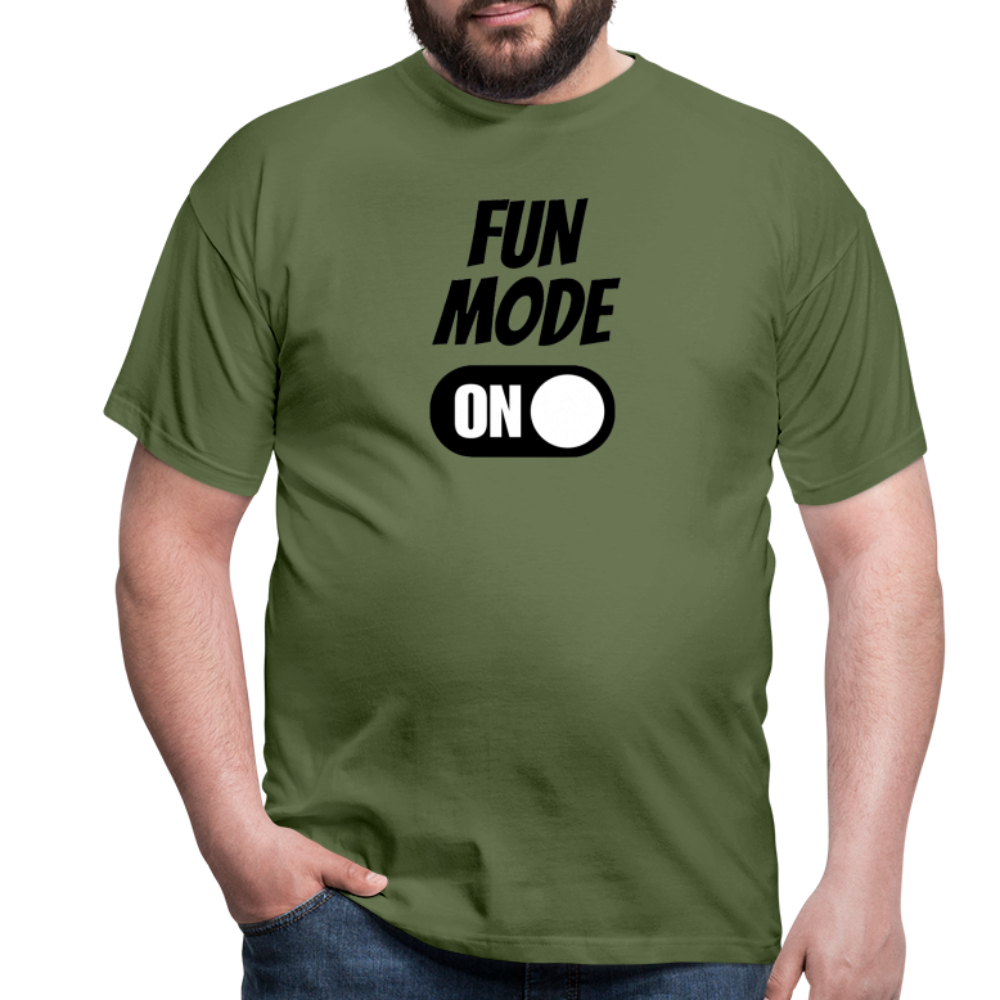 FUN MODE ON - Herren T-Shirt - Militärgrün