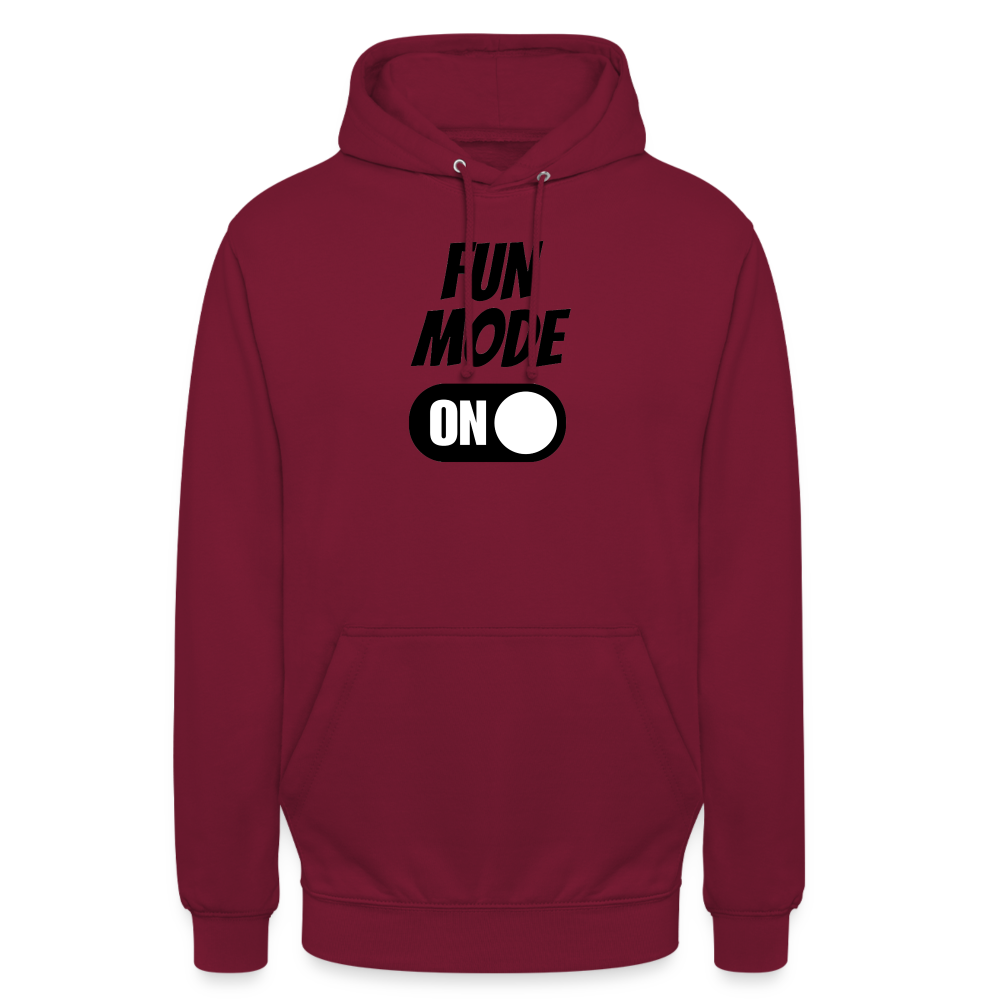 DRINK MODE ON - Unisex Hoodie - Bordeaux