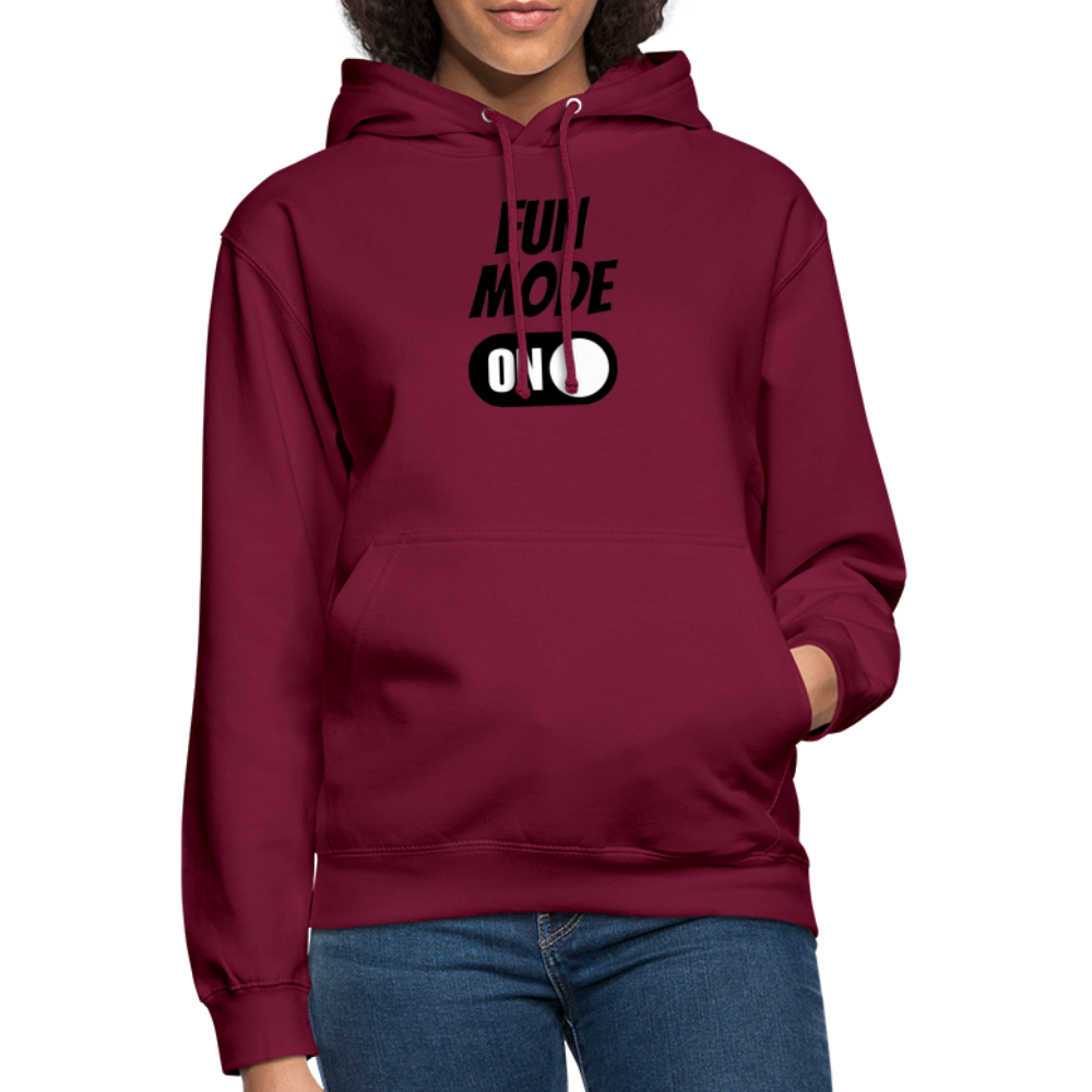 DRINK MODE ON - Unisex Hoodie - Bordeaux