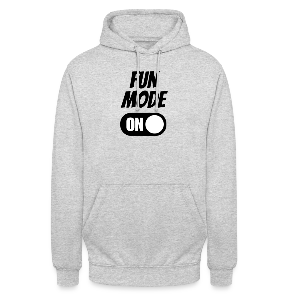 DRINK MODE ON - Unisex Hoodie - Hellgrau meliert