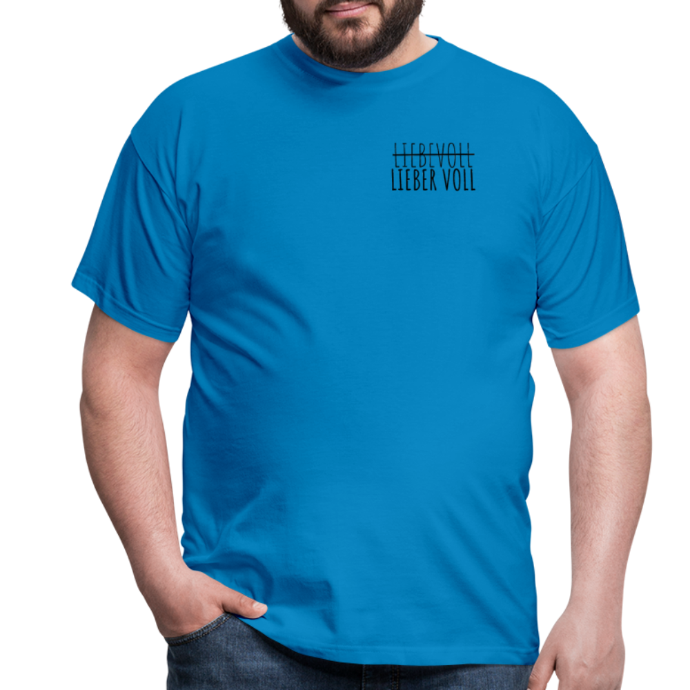 LIEBER VOLL - Herren T-Shirt - Royalblau