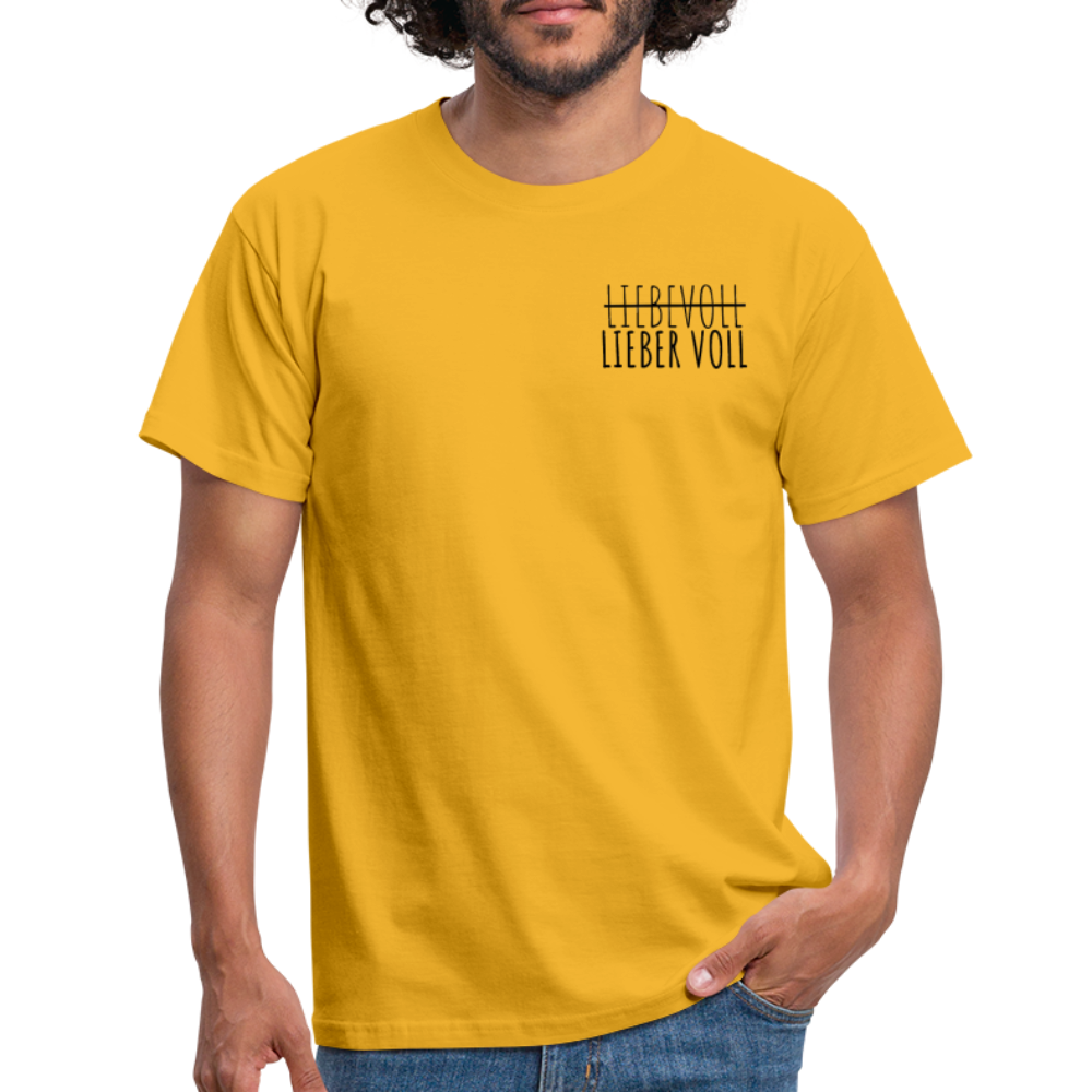 LIEBER VOLL - Herren T-Shirt - Gelb