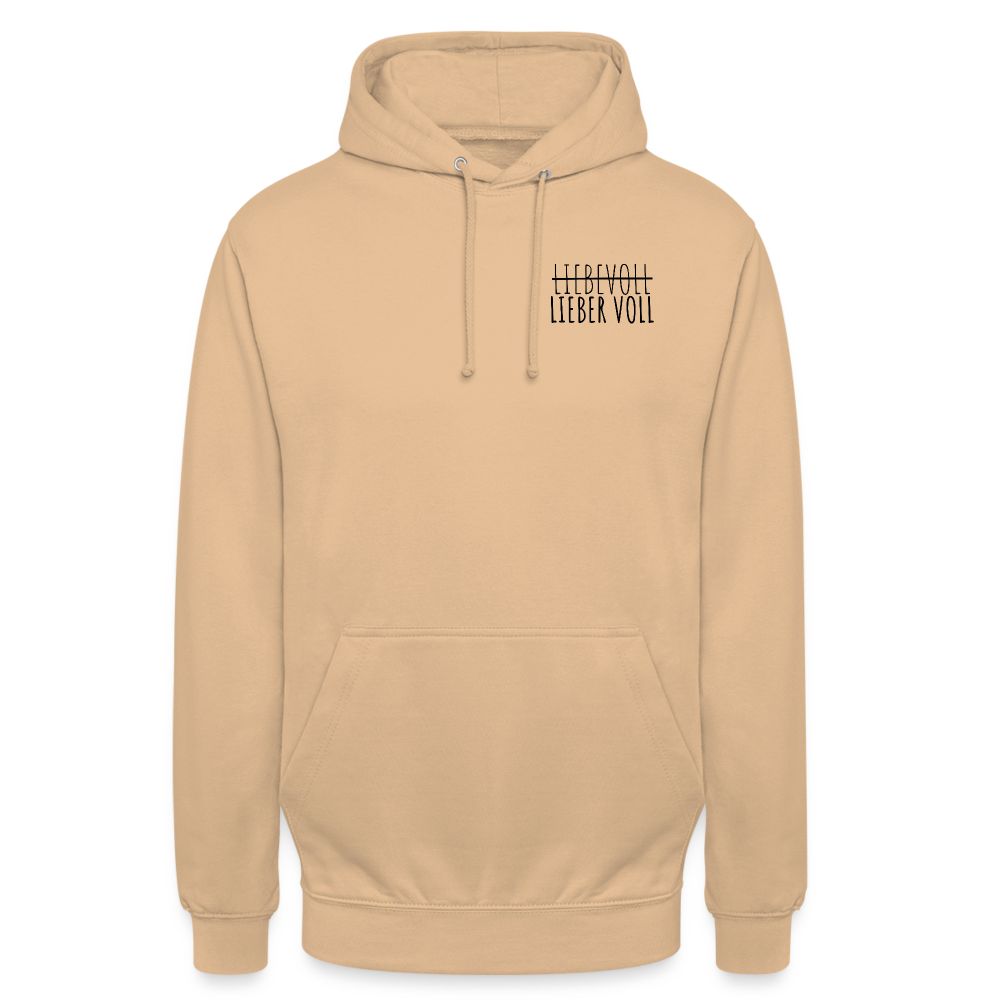 LIEBER VOLL - Unisex Hoodie - Beige