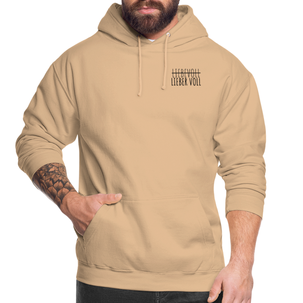 LIEBER VOLL - Unisex Hoodie - Beige