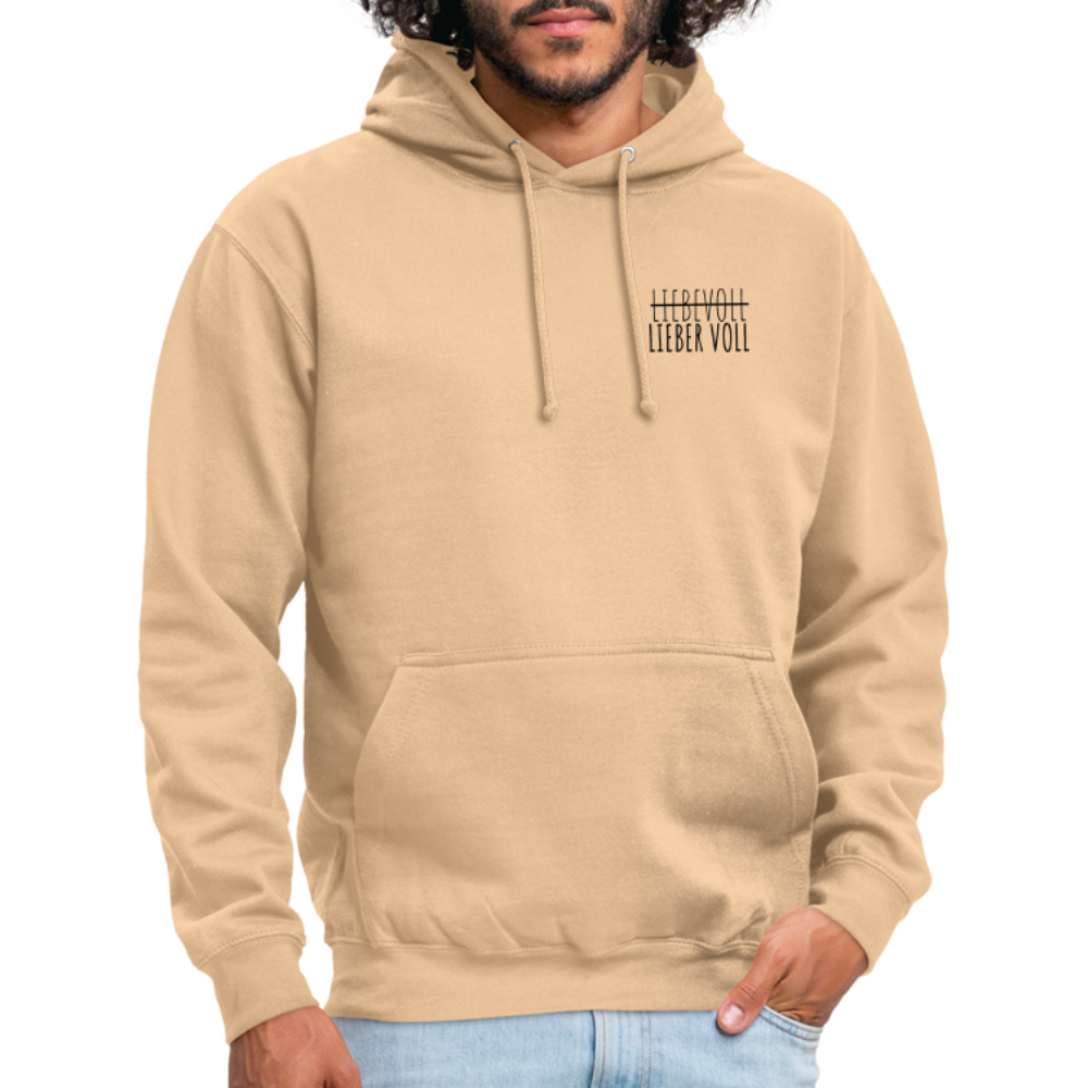 LIEBER VOLL - Unisex Hoodie - Beige