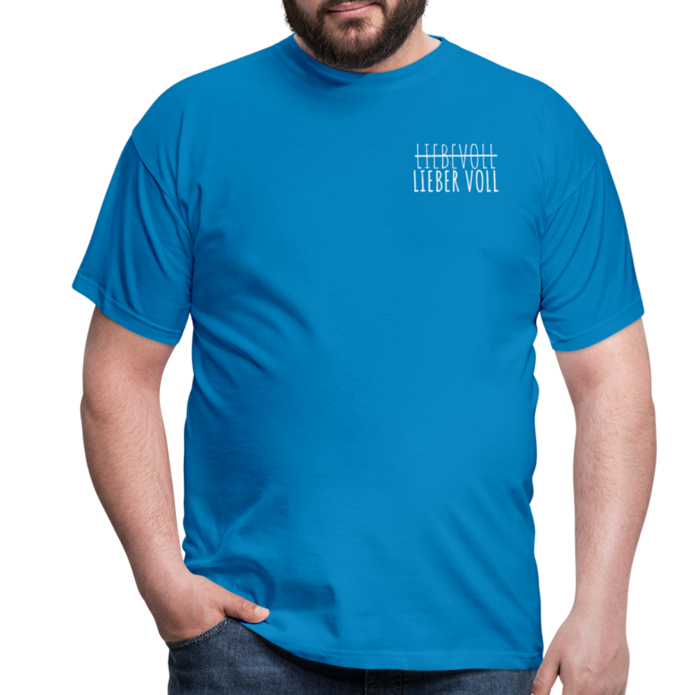 LIEBER VOLL - Herren T-Shirt - Royalblau