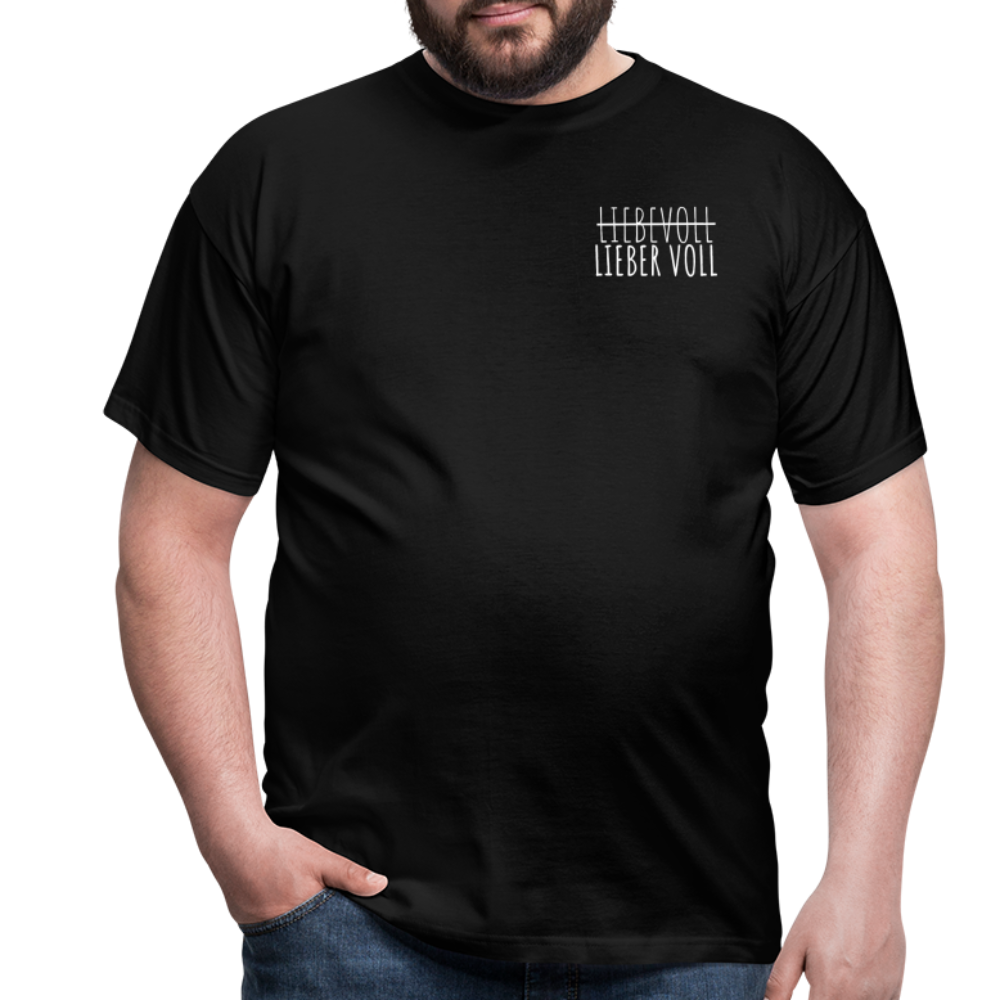 LIEBER VOLL - Herren T-Shirt - Schwarz